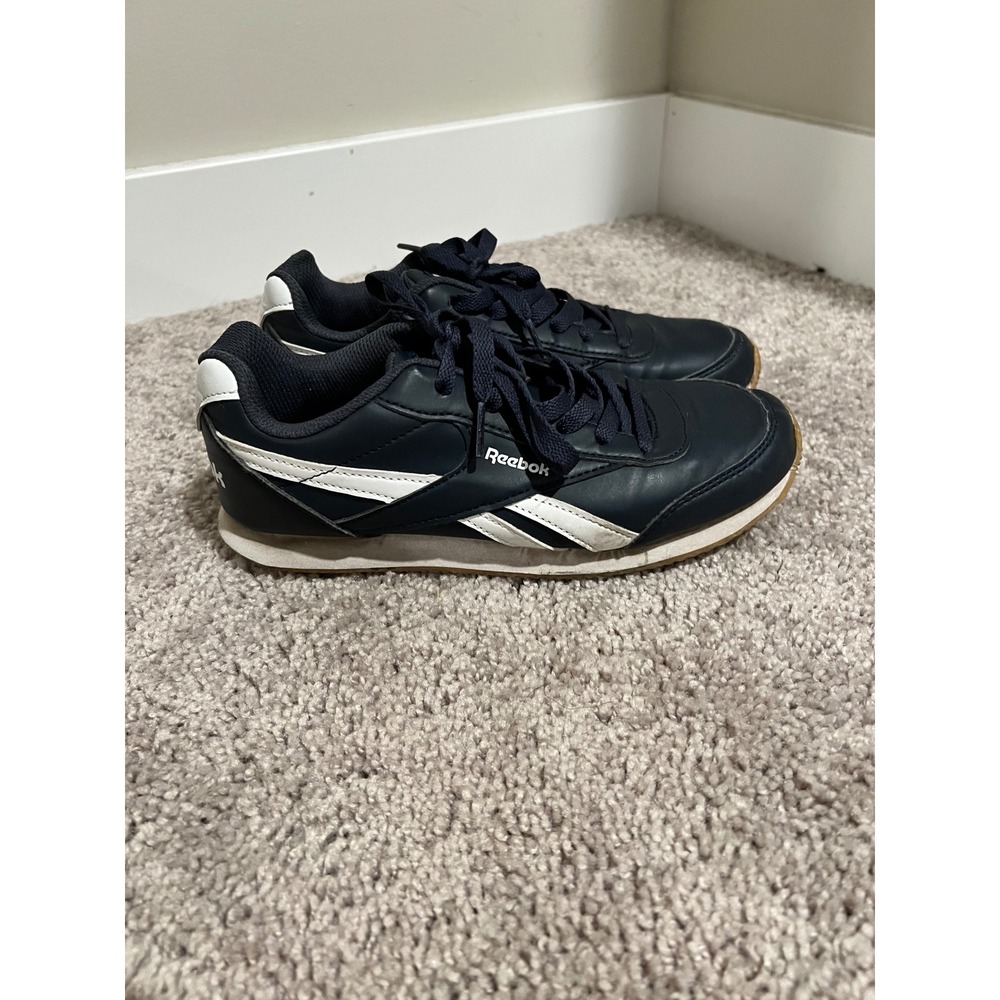 Reebok Royal Classic Jogger 2.0 Navy Blue White AR3011Y-DW Youth 5 Mens 5